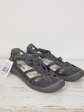 NWT JBU by Jambu Sydney Grey Sandals Memory Foam Women's 7M